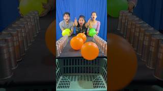 Amazing multi colour ball roll family challenge #game #challenge