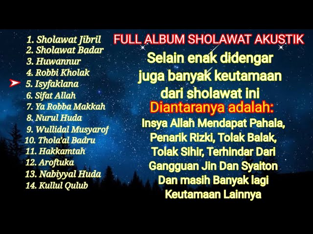 Full Album Sholawat Akustik || Sholawat Jibril penarik rejeki, Isyfaklana yang lagi viral class=