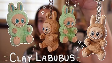 I Made Labubu Dolls Out Of Clay - Polymer Clay Tutorial