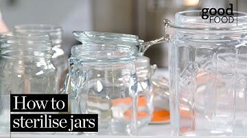 How to sterilise jars