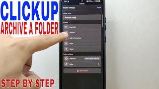 ✅  How To Archive A Folder On ClickUp 🔴