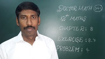 12TH MATH EX :8.7 PROB:4 CHAP :8 DIFFERENTIALS AND PARTIAL DERIVATIVES EULER