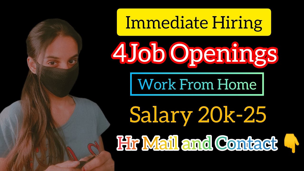 Hiring | Work From Home | Freshers | Immediate Joiner #job #freshers # ...