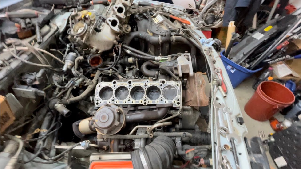 1991 Audi 20V Avant timing belt failure! BENT VALVES! Part 1 inline 5