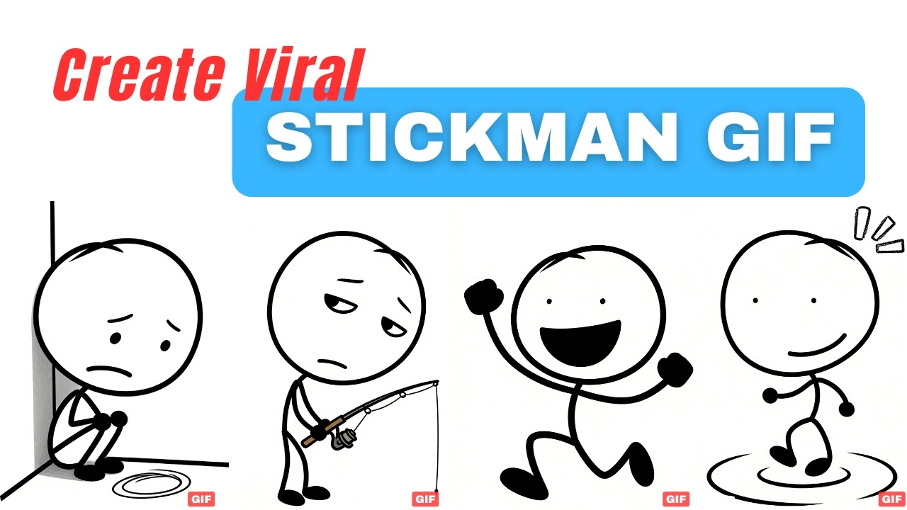 How I Make Viral Stickman Animations | AI GIF Animation Tutorial - YouTube