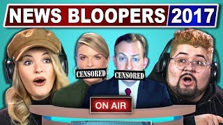 COLLEGE KIDS REACT TO FUNNIEST NEWS BLOOPERS 2017