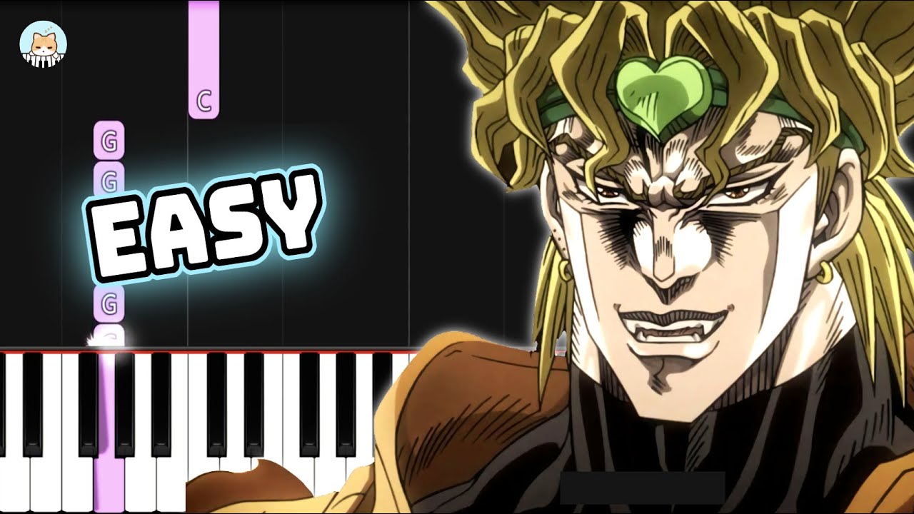 JoJo OP 4 - "end of THE WORLD" - EASY Piano Tutorial & Sheet Music