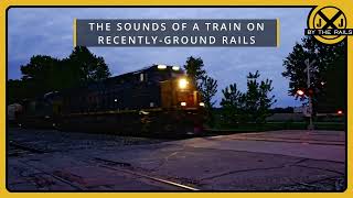 The Sounds of a Grain Train on Recently-ground Rails | G024 in Carbon, Indiana