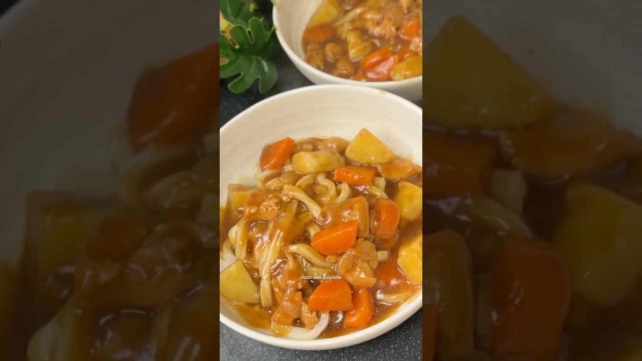 Tinggal cemplung, kare udon