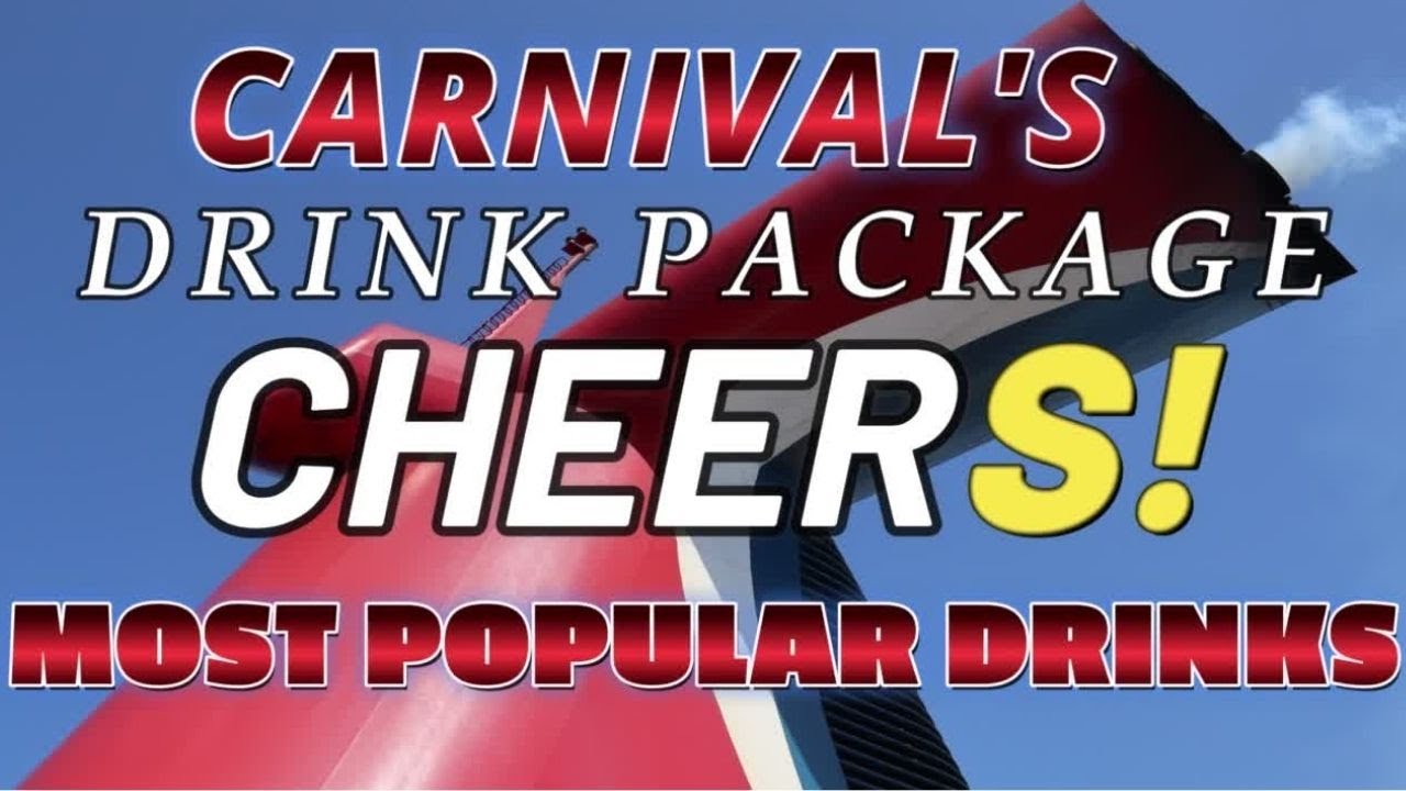 Carnival Cruise Line Most Popular Drinks