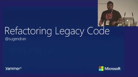 Sugendran Ganess  Refactoring Legacy Code HD