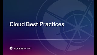 Cloud Best Practices