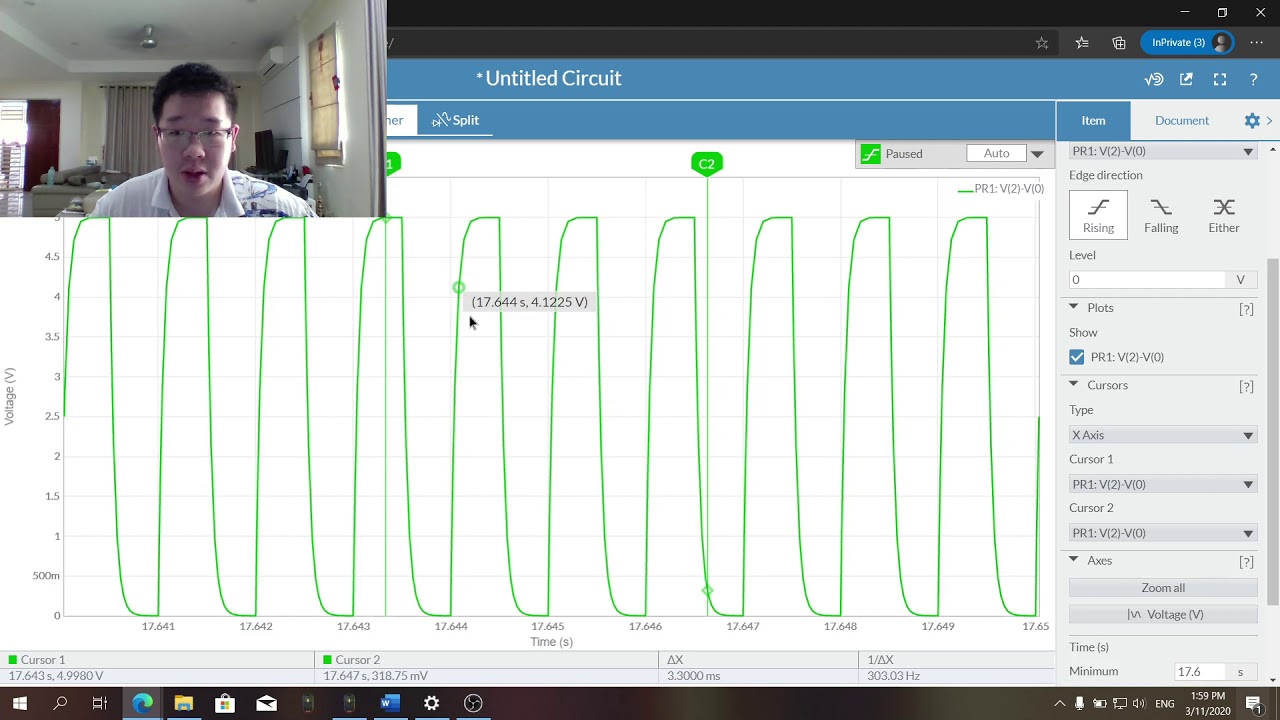 Lab Experiment 1, Circuit 1b (Video Demonstration with multisim) - YouTube