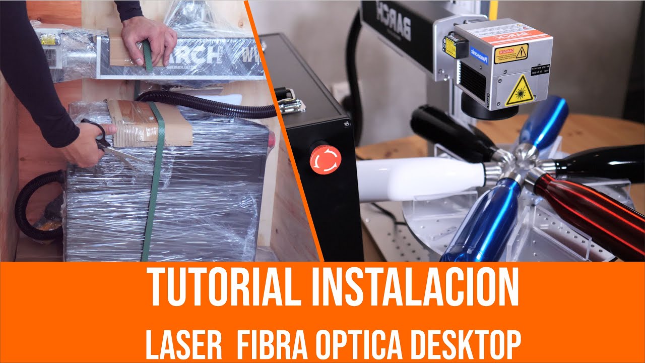 Grabadora laser fibra optica Instalacion parte 1 