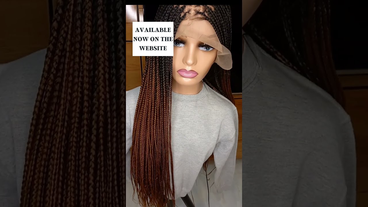 Upgrade Your Look with Our Ombre Knotless Braid Wig on Full Lace: Free Worldwide Shipping 