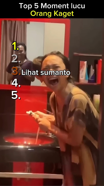 Top 5 moment lucu orang kaget😅