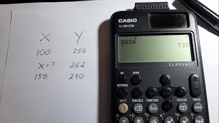 How to Interpolate using Casio fx-991CW classwiz (Incognita x)