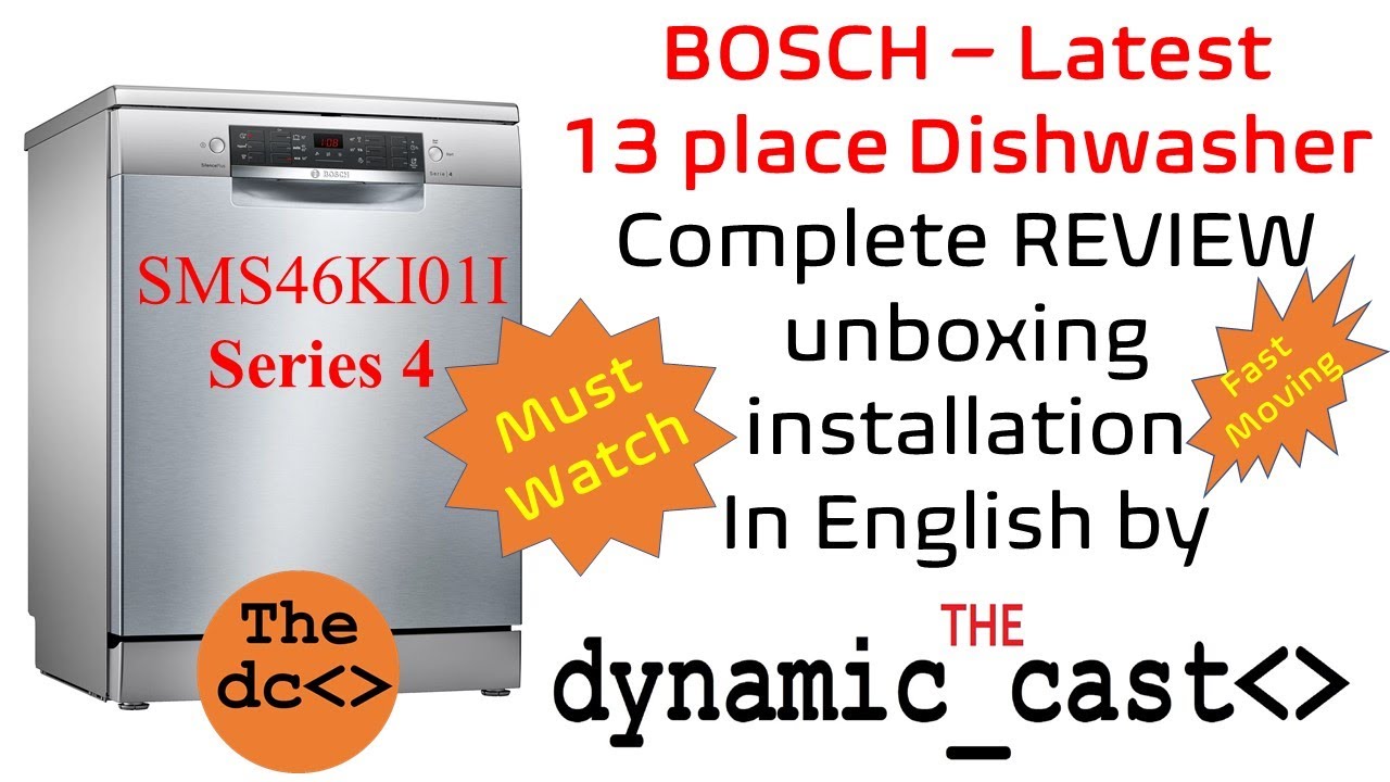 unboxing bosch dishwasher