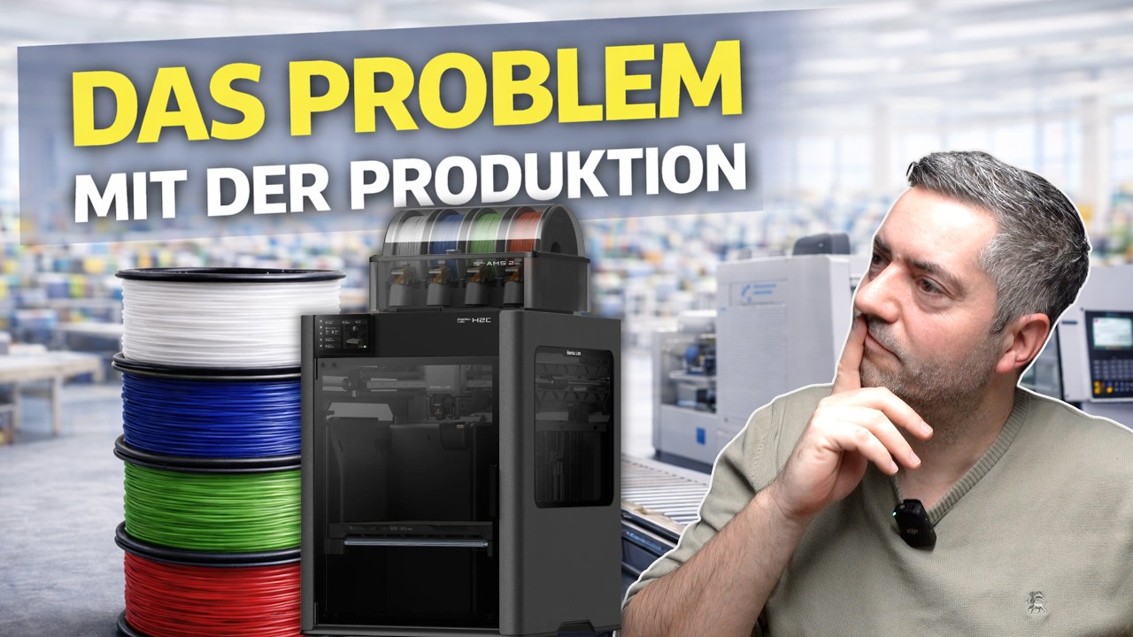 Das Problem mit der Produktion im 3D Druck - YouTube