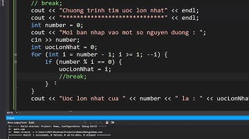 C/C++ cơ bản - Câu lệnh break và continue