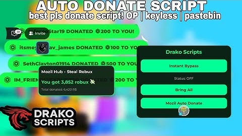 [BEST 🤑] Pls Donate Robux Stealer Script!💸 | NEW UPDATE 2025 | KEYLESS | EASY TO USE | STEAL TO RICH