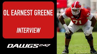 Georgia offensive lineman Earnest Greene explains eagerness he s seen from team before spring ball