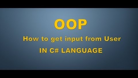 How to get input from user in C# [Hindi/Urdu]