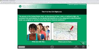 ODOT Underserved Populations Module 1 - Online Course Recording