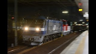 甲種輸送 EF210 156号機+HD300-27号機+ヨ8000形 稲沢駅通過