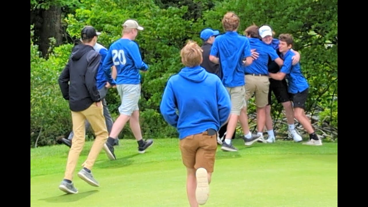Playoff in MHSAA Division 3 boys golf regional at Old Channel Trail ...