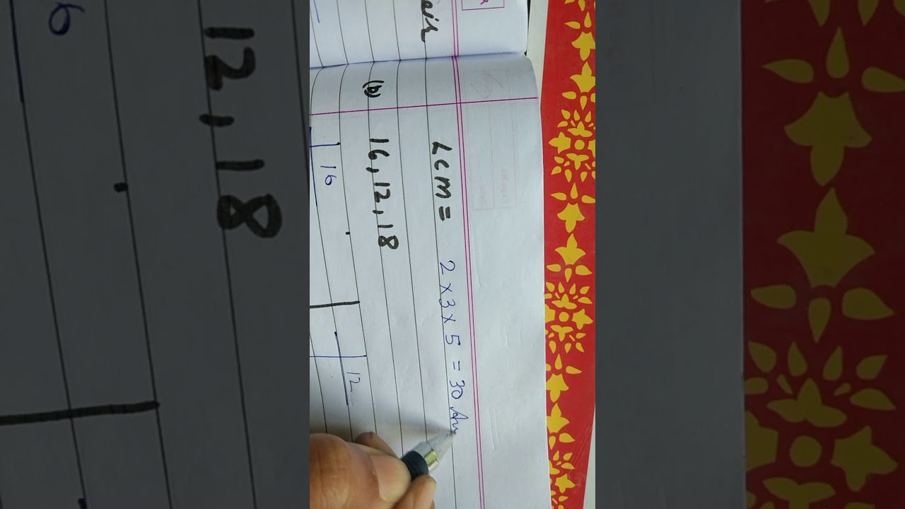 Factors and multiples worksheet 6 question2 - YouTube