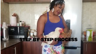 Easiest way to slaughter /butcher and portion a chicken at home***