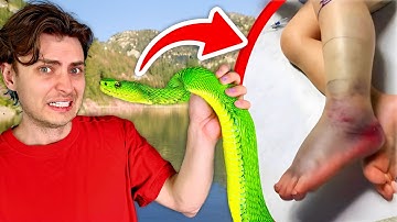 Vicious Water Snake BIT ME!!