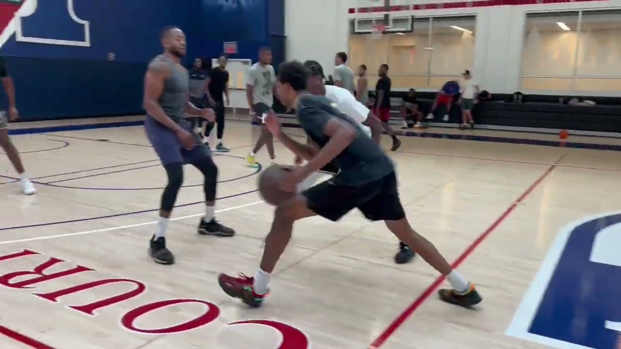 Cam Reddish, Lou King, Shizz Alston at Coach Tone Runs