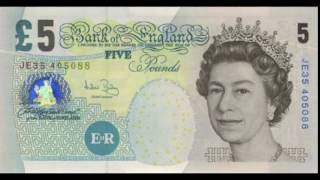 old 5 pound note