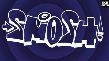 HOW TO DRAW GRAFFITI SMOSH SPEED PAINTING TUTORIAL SKETCH LEARN MS PAINT LERNEN BLACKBOOK LETTERS