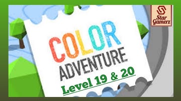 Color Adventure : Level 19 & 20 | Draw the Path & Pass All Tricky Obstacles in this 3D Game