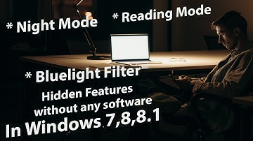 Windows 7, 8, 10 में Blue Light Filter कैसे ON करें? | Eye Protection Trick 😲