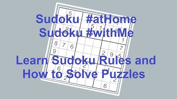 Sudoku Primer 174 - Sudoku #atHome, Sudoku #withMe - Learn how to Solve Sudoku Puzzles