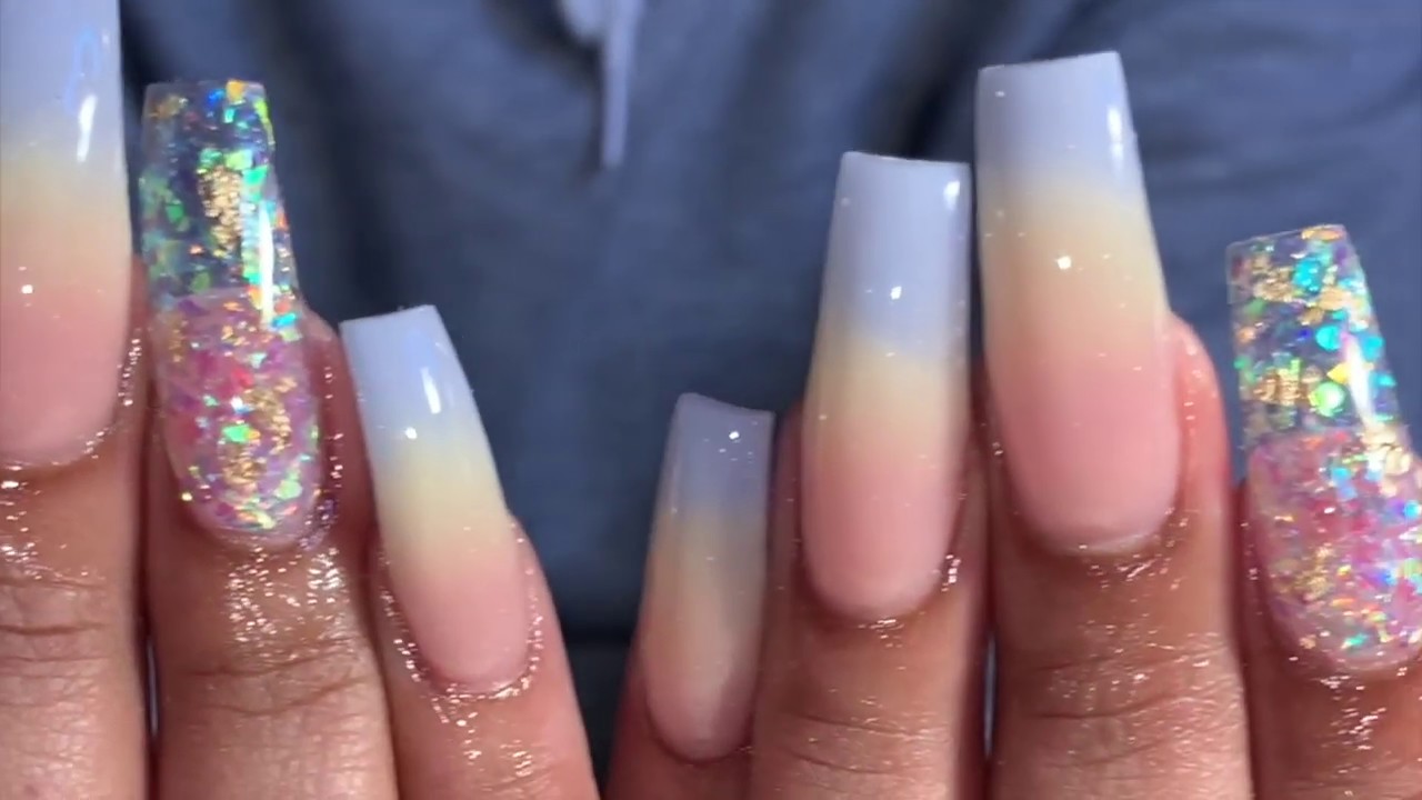 Three Color Ombre Nails - wide 1