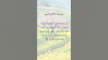 سورة الزمر ( ٥٣ - ٥٤ ) .