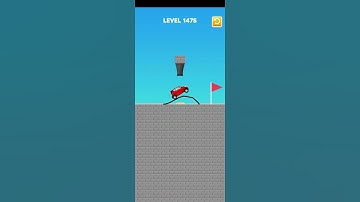 Draw Bridge puzzle level 1475 #gameplay #games #gaming #drawing #game #trending #draw #shorts #short