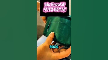Cara Mudah Menambal Ember Bocor Pakai Gantungan Plastik