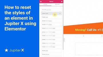 How to reset the styles of an element in Jupiter X using Elementor