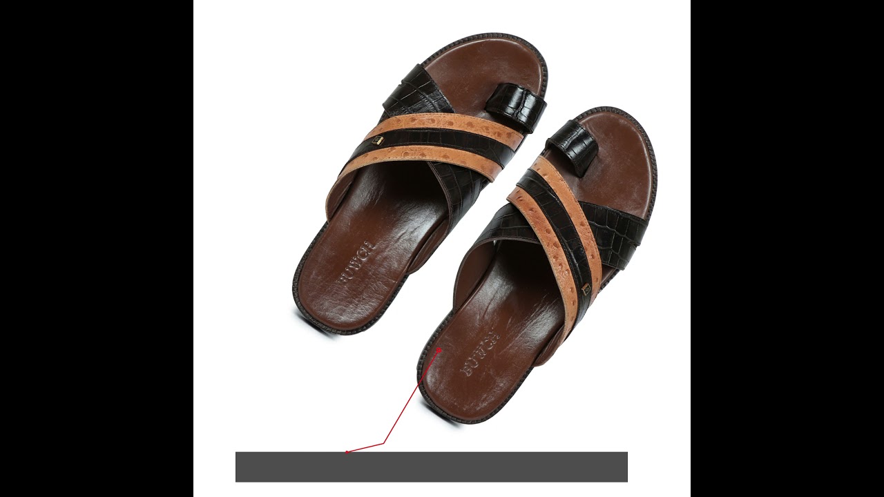 Handmade Brown Palm Slippers