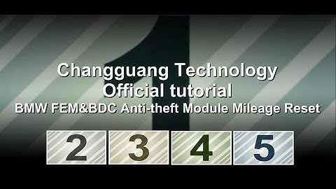 CGDI BMW FEM&BDC Anti theft Module Mileage Reset
