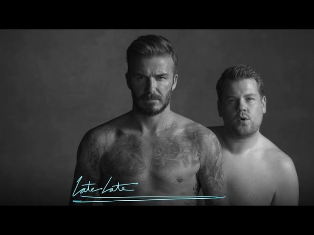 David Beckham and James Corden's New Underwear Line - YouTube