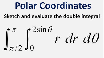Sketch the region given by the integral and evaluate: r dr dt, r = 0 to 2sin(t) , t = pi/2 to pi