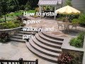 How to install a paver walkway and patio