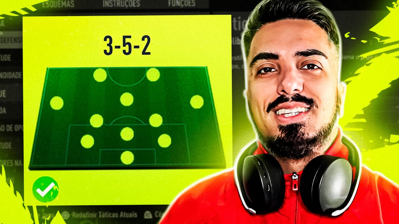FIFA 22 - TODOS ESTÃO USANDO ESSA FORMAÇÃO NA EUROPA - TÁTICA COMPLETA e INSTRUÇÕES 3-5-2 META